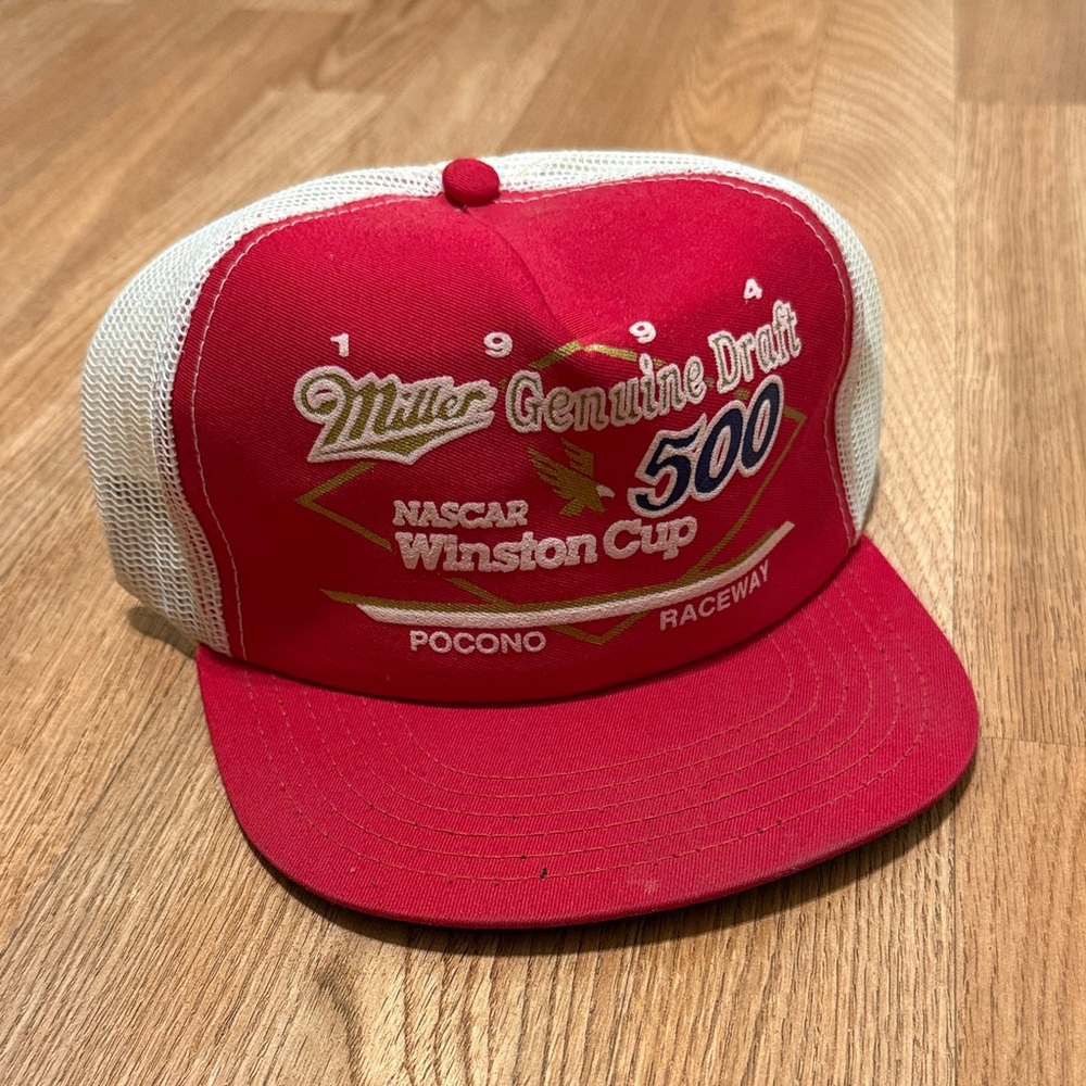 Red Miller Genuine Draft 500 Trucker Hat